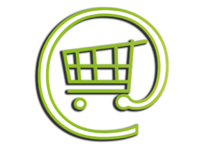 לוגו ירוק של עגלת קניות